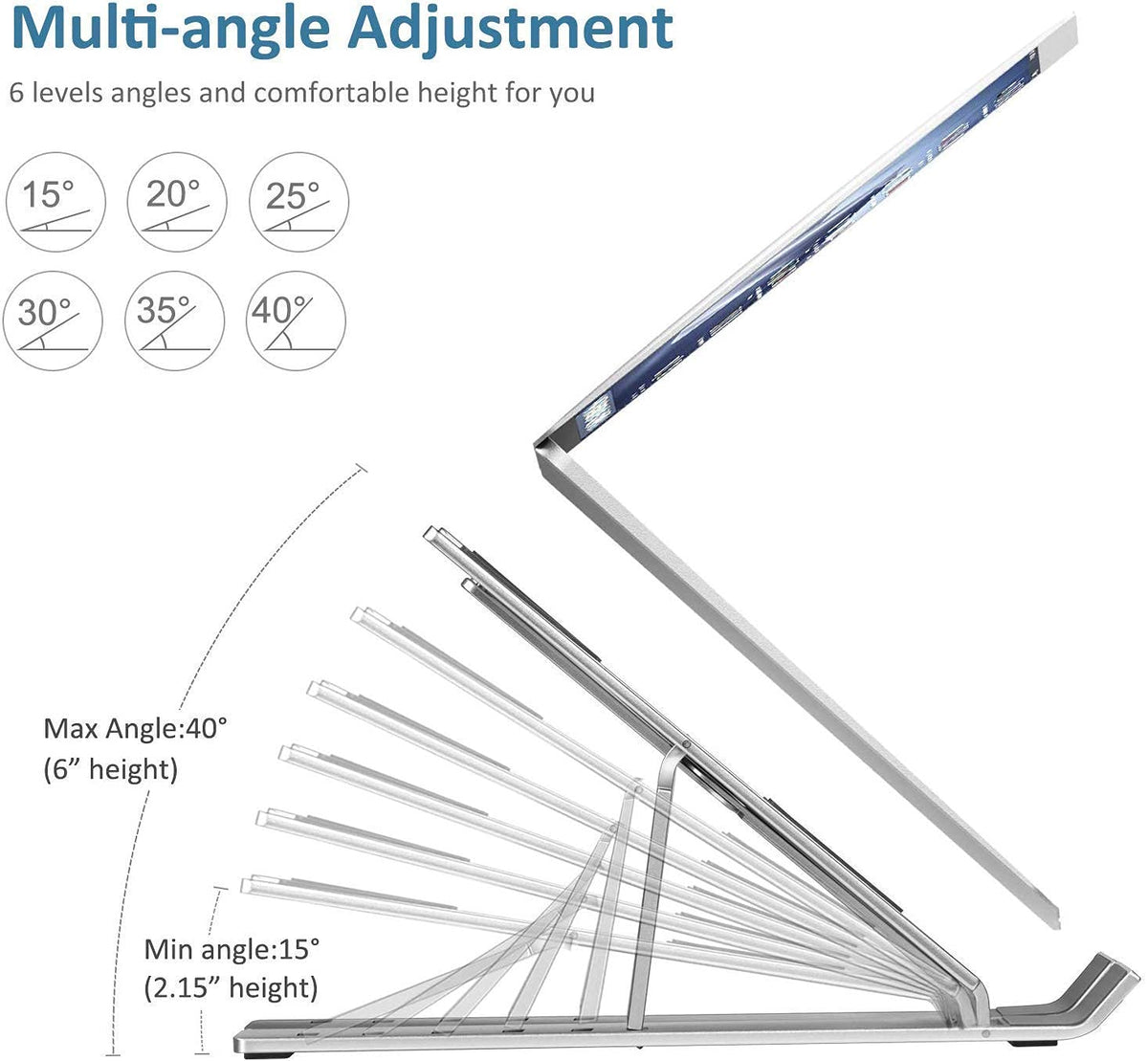 (Free Home Delivery) Aluminium Foldable Laptop Stand