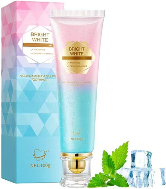 Niacinamide Whitening Toothpaste, Niacinamide Toothpaste, Whiter Teeth & Fresh Breath,Enamel Safe Whitening & Stain Removal Naturall,Repair and Protect Teeth 100g