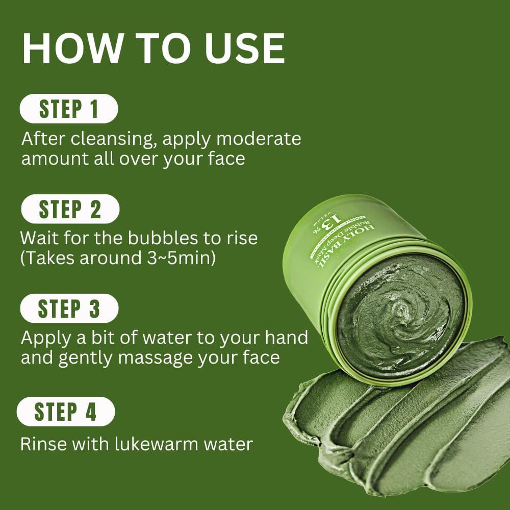 Holy Basil Bubble Deep Mask (90g / 3.17 oz)