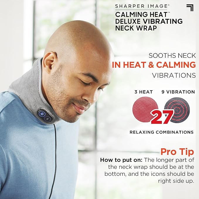 Calming Heat™ Vibrating Neck Wrap – Soothing Heat & Massage in One
