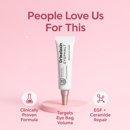 Dr.Melaxin Eyephalt Eyebag Cream for Puffiness, Dark Circles & Fine Lines, Wrinkle, EGF Anti-Aging Under Eye Moisturizer with Niacinamide &Ceramide 0.33 fl.oz.