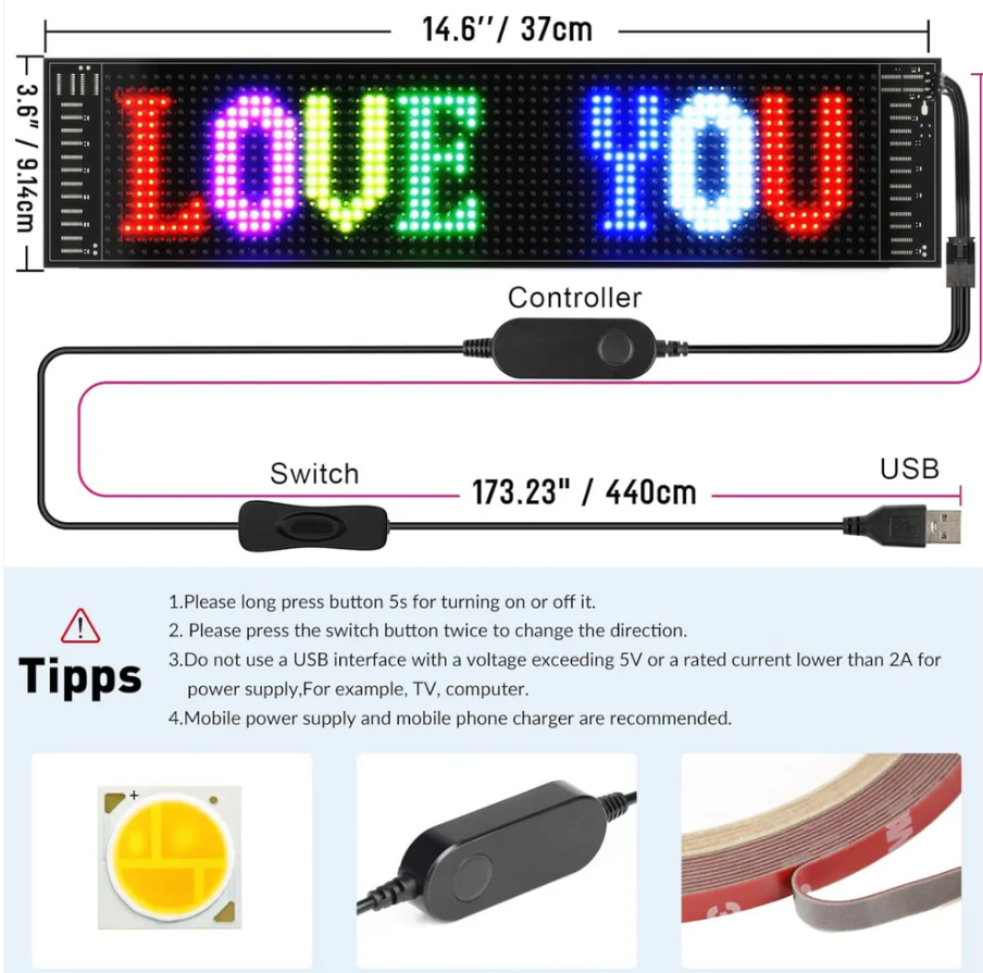 Led Matrix Panel - LED Sign Highlights 🌈✨